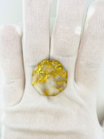 28ct Gold in Quartz Cabochon - Museum Grade