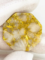 28ct Gold in Quartz Cabochon - Museum Grade