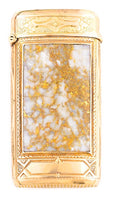 14K Gold Quartz Vesta Case - 41.4 Grams