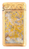 14K Gold Quartz Vesta Case - 33.8 Grams