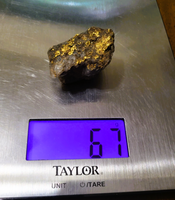 Huge 67 Gram 22k Alaskan Gold Quartz Nugget