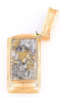 14K Gold Quartz Vesta Case - 41.4 Grams