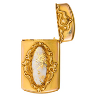 14K Gold Quartz Vesta Case - 31.80 Grams