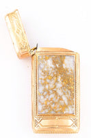 14K Gold Quartz Vesta Case - 41.4 Grams