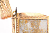 14K Gold Quartz Vesta Case - 41.4 Grams