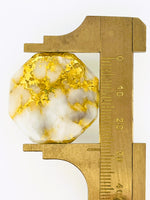 28ct Gold in Quartz Cabochon - Museum Grade