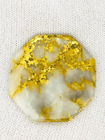 28ct Gold in Quartz Cabochon - Museum Grade