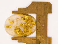 21ct Gold in Quartz Cabochon - Museum Grade