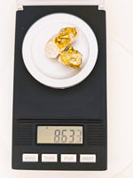 39.72 Grams Trio Californian Gold Quartz Nugget Specimens