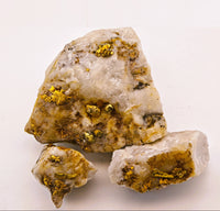 39.72 Grams Trio Californian Gold Quartz Nugget Specimens