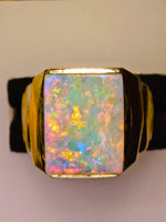 10K Solid 7.10ct Australian Opal Ring