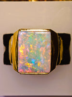 10K Solid 7.10ct Australian Opal Ring