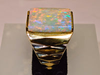 10K Solid 7.10ct Australian Opal Ring