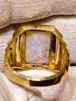 10K Solid 7.10ct Australian Opal Ring