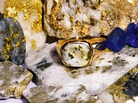 18K 16to1 mine Gold Quartz Signet Ring