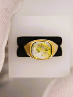 18K 16to1 mine Gold Quartz Signet Ring