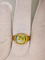 18K 16to1 mine Gold Quartz Signet Ring