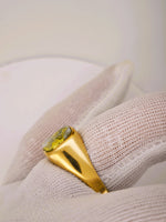 18K 16to1 mine Gold Quartz Signet Ring