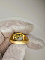 18K 16to1 mine Gold Quartz Signet Ring