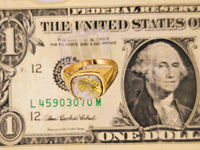18K 16to1 mine Gold Quartz Signet Ring