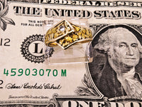 22k Alaskan Gold Nugget & Diamond Ring