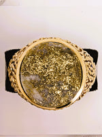 10K GRAIL 14.26ct Round Gold Quartz Ring