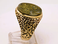 10K GRAIL 14.26ct Round Gold Quartz Ring
