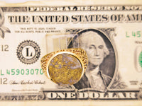 10K GRAIL 14.26ct Round Gold Quartz Ring