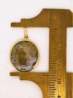 18K Alaskan Gold in Quartz Pendant