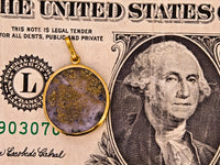 18K Alaskan Gold in Quartz Pendant