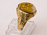 Antique 1977 16to1 mine Gold Quartz Signet Ring