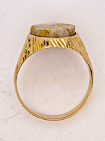 Antique 1977 16to1 mine Gold Quartz Signet Ring