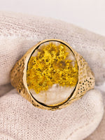 Antique 1977 16to1 mine Gold Quartz Signet Ring