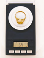 Antique 1977 16to1 mine Gold Quartz Signet Ring