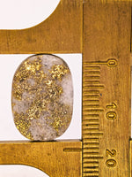 14.35ct Oval Colorado Gold in Quartz Cabochon