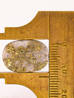 14.35ct Oval Colorado Gold in Quartz Cabochon