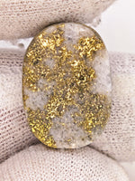 14.35ct Oval Colorado Gold in Quartz Cabochon