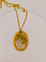 22K Nugget Gold Quartz Pendant