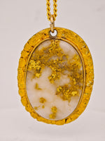 22K Nugget Gold Quartz Pendant