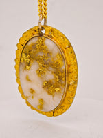 22K Nugget Gold Quartz Pendant