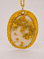 22K Nugget Gold Quartz Pendant