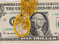 22K Nugget Gold Quartz Pendant