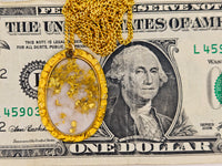 22K Nugget Gold Quartz Pendant