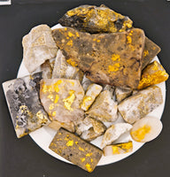 Gold Quartz Specimen Parcel 25.50 Grams