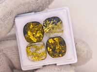 4 x Gold Quartz Cabochon Parcel - 13.12cts