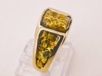 14K Gold in Quartz 16to1 mine Ring - 17.16 Grams