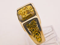 14K Gold in Quartz 16to1 mine Ring - 17.16 Grams