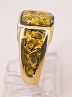 14K Gold in Quartz 16to1 mine Ring - 17.16 Grams
