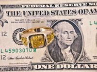 14K Gold in Quartz 16to1 mine Ring - 17.16 Grams
