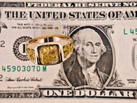14K Gold in Quartz 16to1 mine Ring - 17.16 Grams